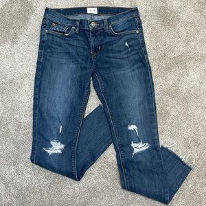 Stylish Blue Distressed Jeans